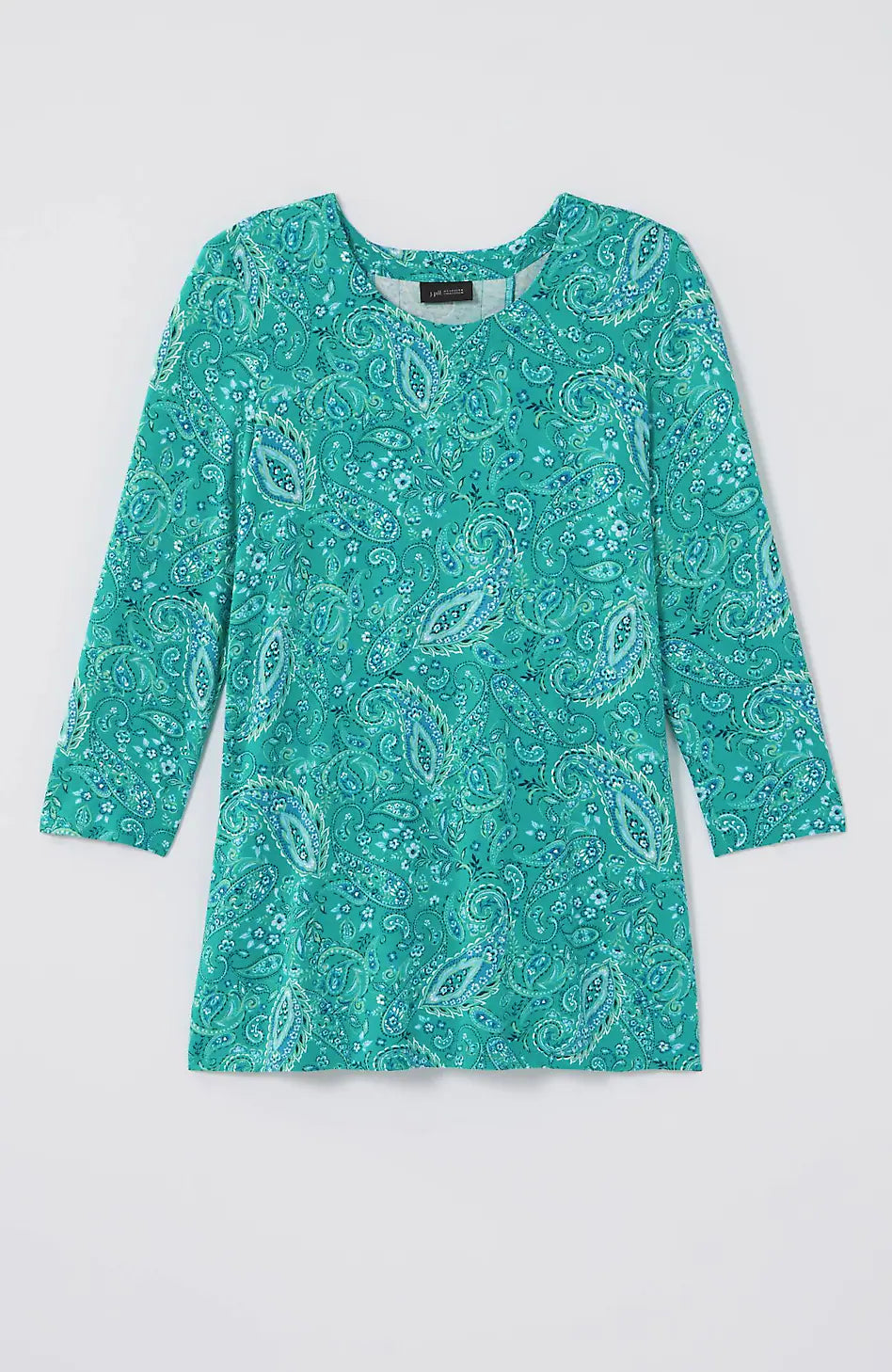 Wearever Mixed-Print Button-Back Top