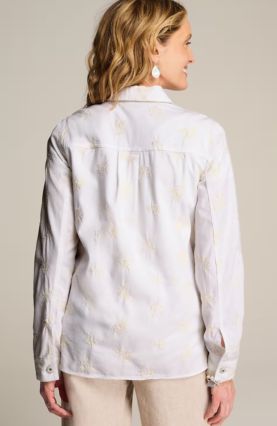 Embroidered Patch-Pocket Jacket