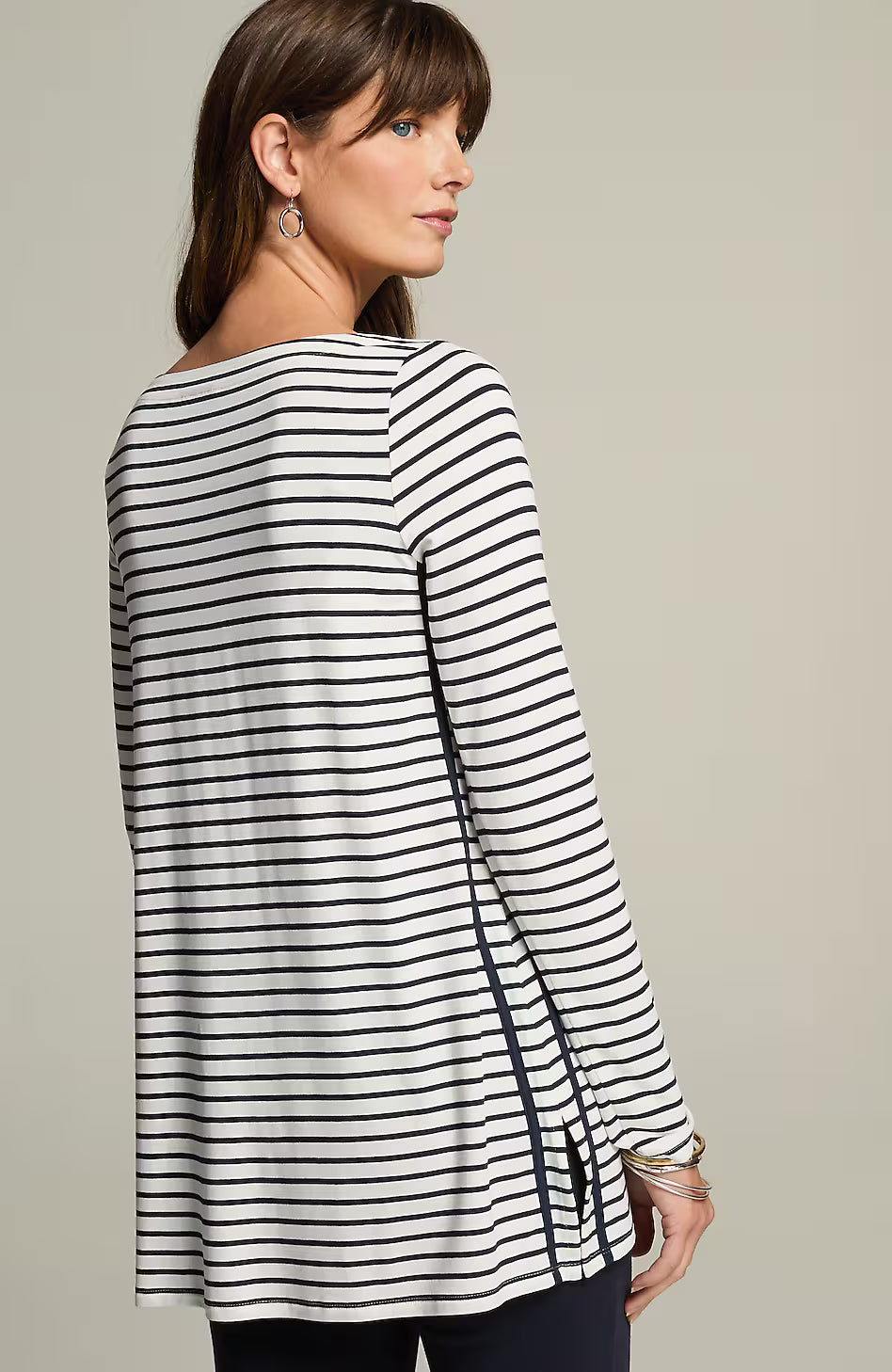 Wearever Trimmed Boat-Neck Tunic