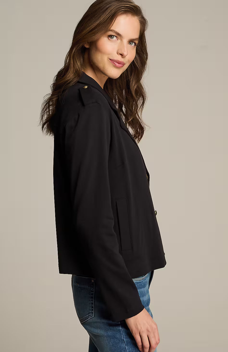 Knit Military Jacket