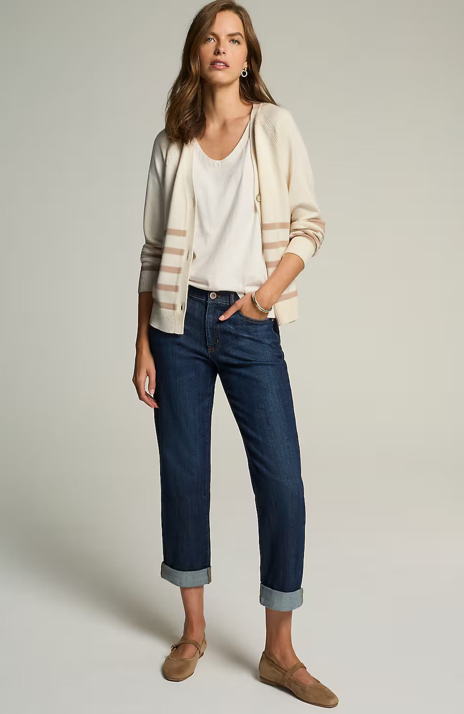 Rib-Textured Cardi
