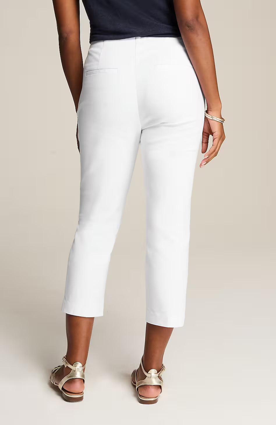 Versatile Cotton-Stretch Slim-Leg Capris