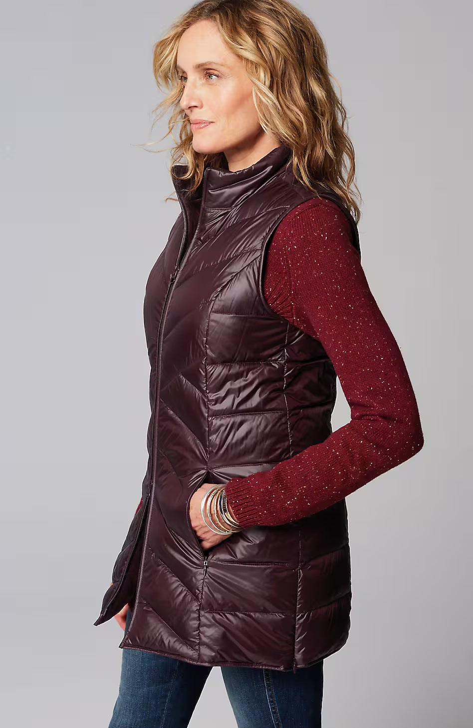 Side-Zip Down Puffer Vest