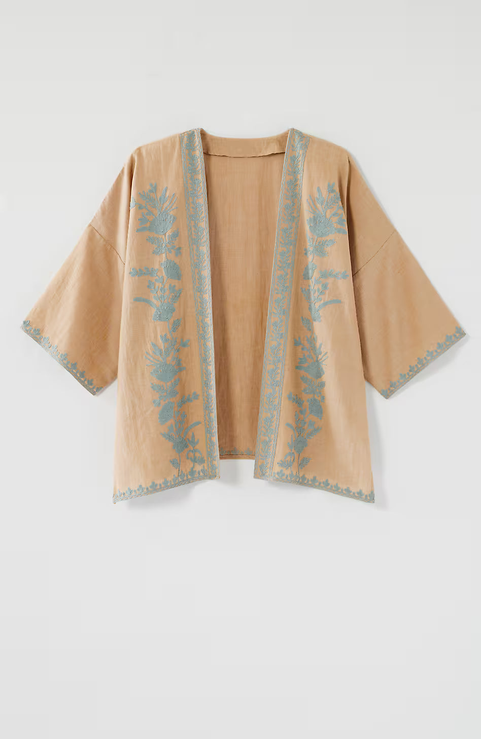 Floral-Embroidered Jacket