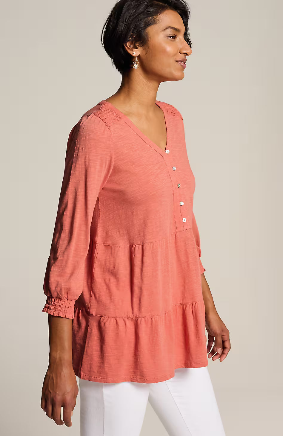 Smocked & Tiered Tunic