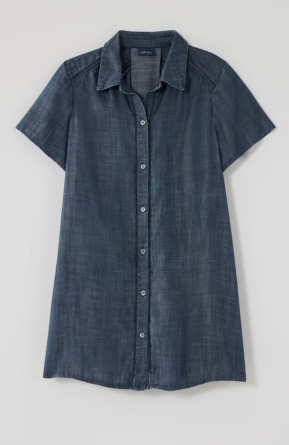 Indigo Button-Front Tunic