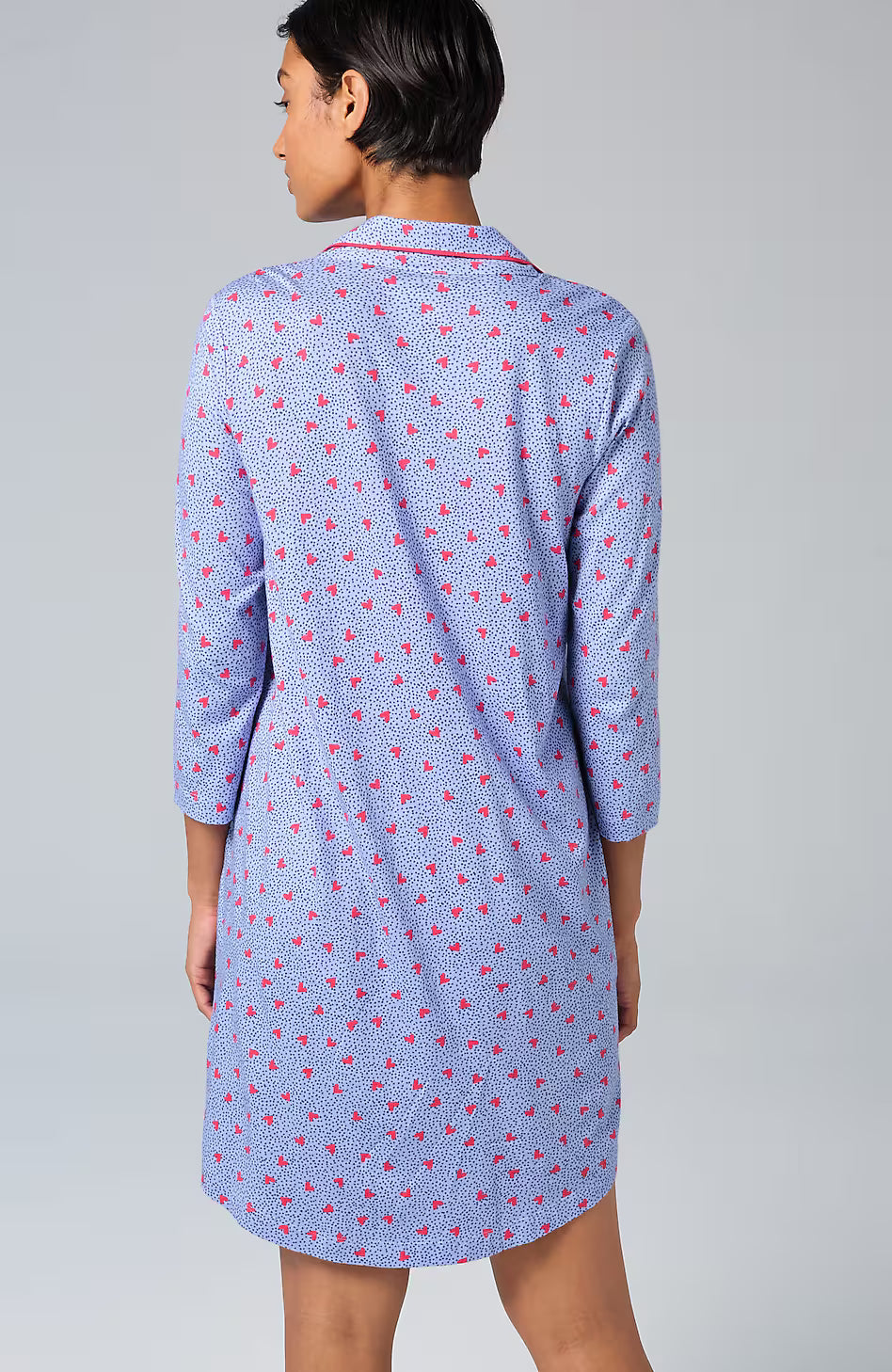 Sleep Ultrasoft Piped Button-Front Shirt