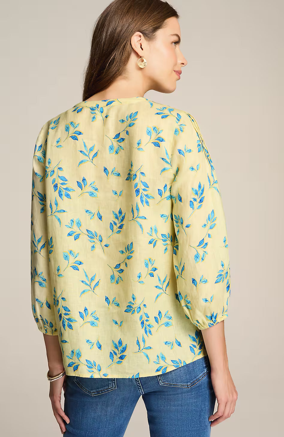 Linen Pintucked Top