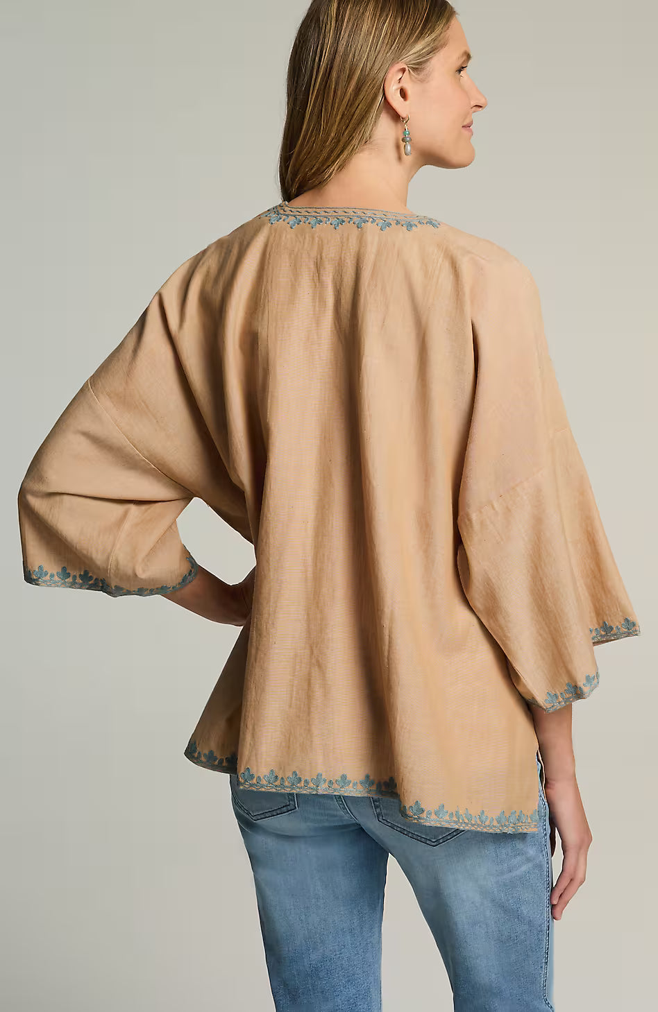 Floral-Embroidered Jacket