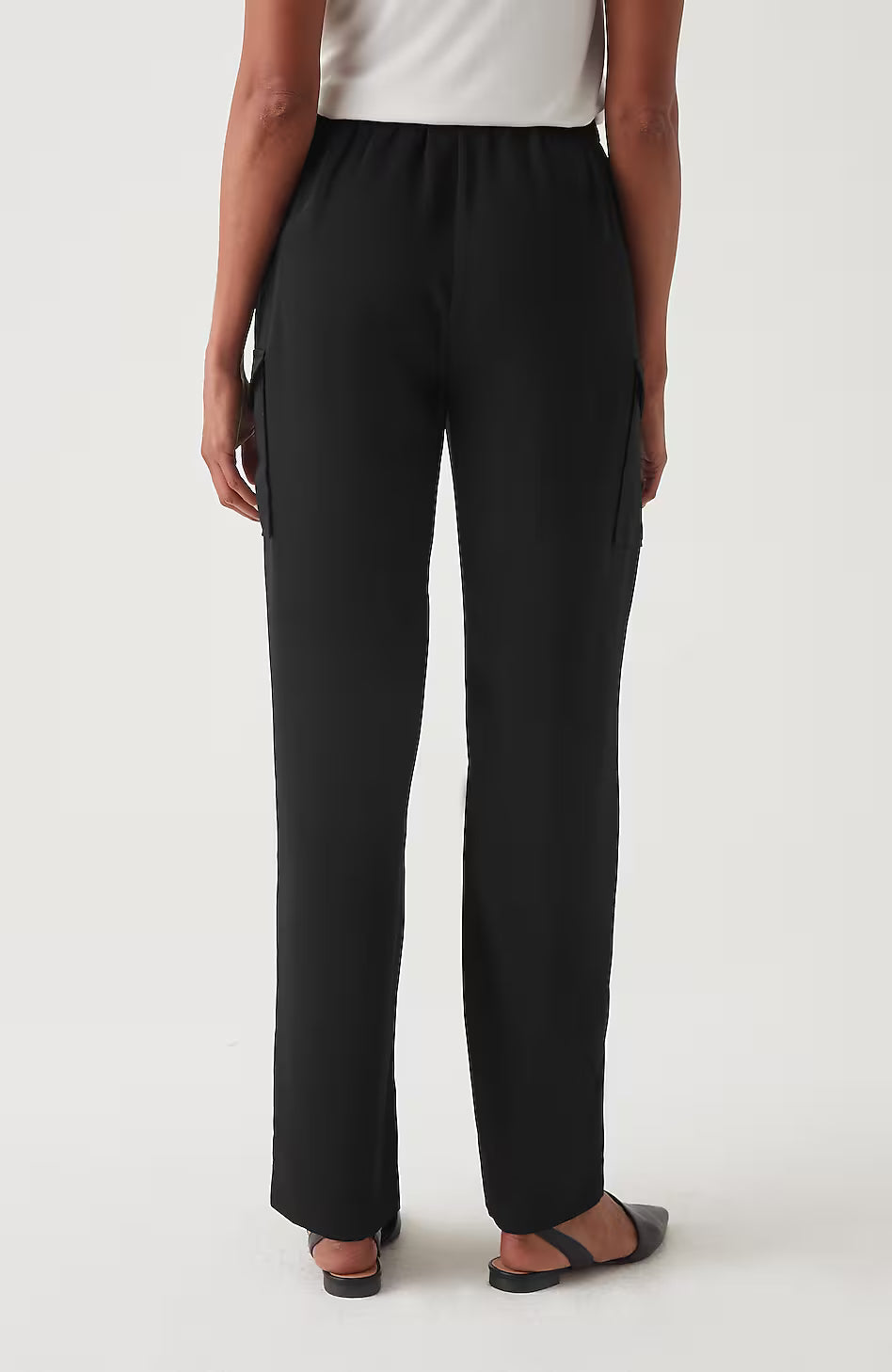 Wearever Easy-Care Straight-Leg Cargo Trousers