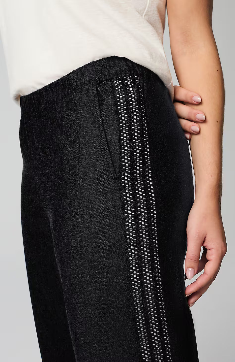 Pure Jill Cross-Dyed Wide-Leg Pants