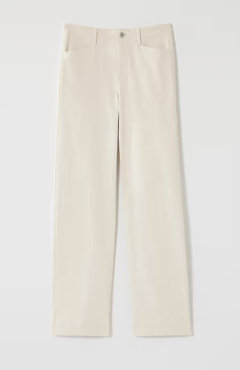 High-Rise Angled-Pocket Wide-Leg Jeans