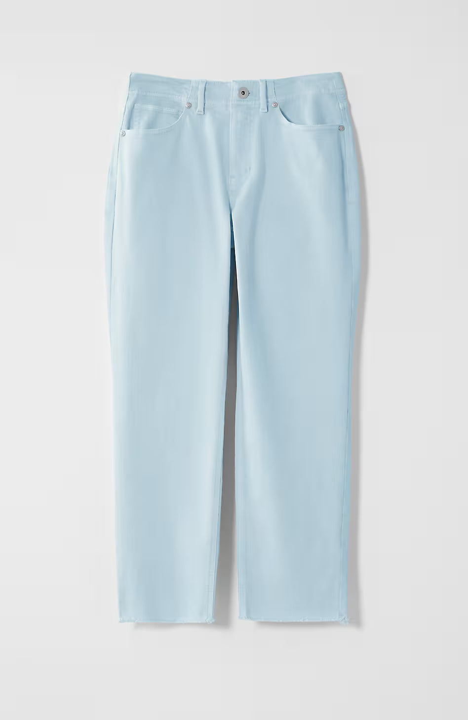 Curvy-Fit Fringe-Hem Crops
