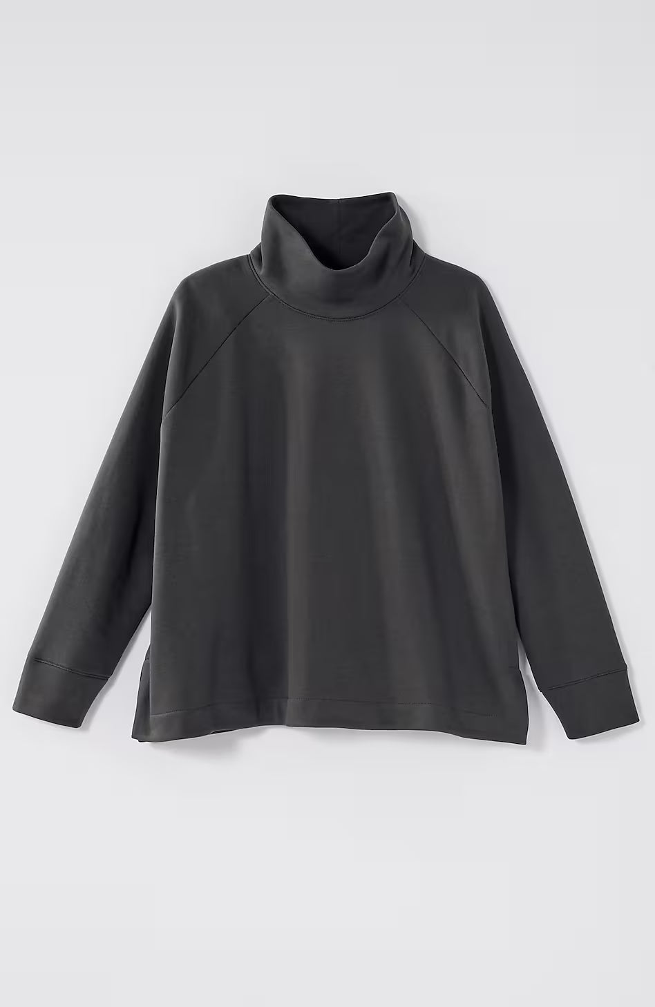 Pure Jill Fleece Stepped-Hem Top