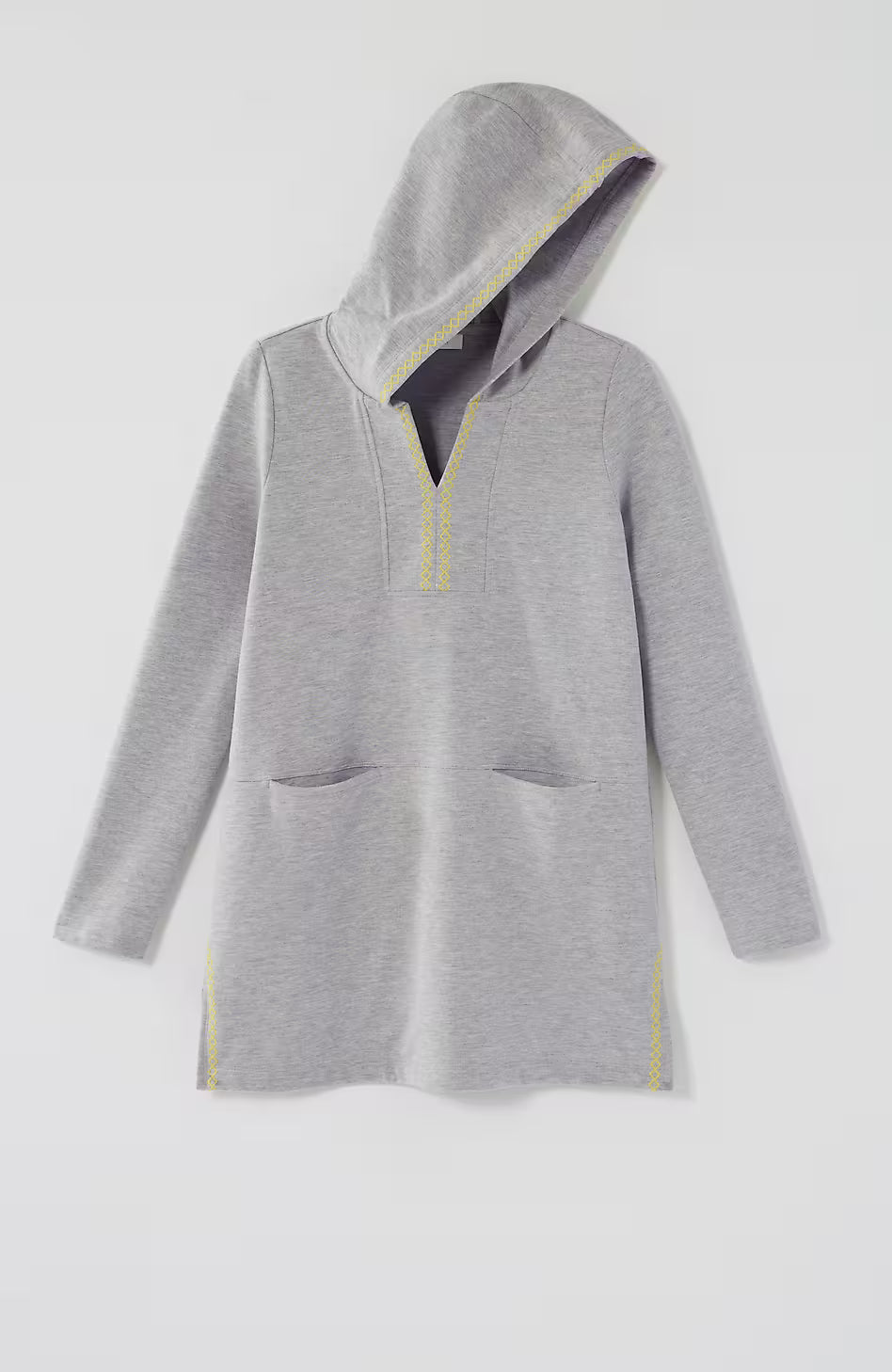 Fit Elevate Terry Embroidered Hooded Tunic
