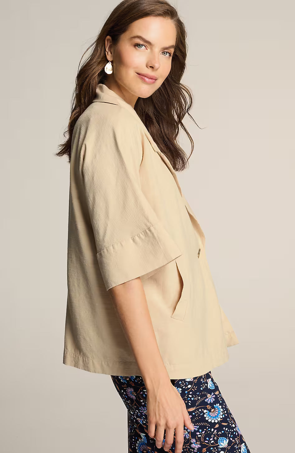 Wearever Collared One-Button Jacket