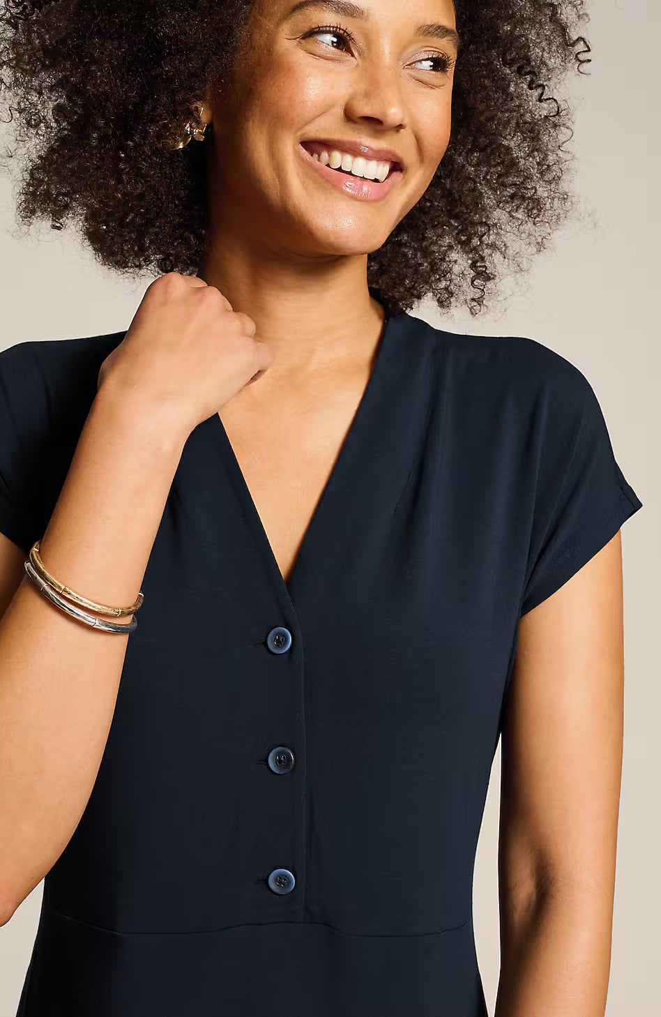 Wearever Dolman-Sleeve V-Neck Dress