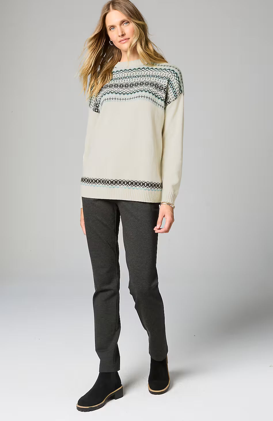 Relaxed Fair Isle Sweater