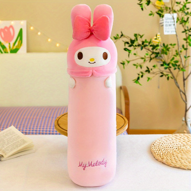 Oreiller en Peluche Cylindrique Mignon de Sanrio, Grand Coussin Douillet pour Chambre à Coucher, Oreiller Décoratif Adapté au Bureau et au Repos à la Maison