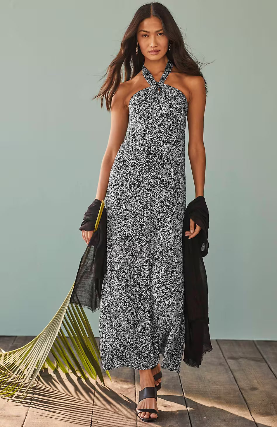 Twisted-Halter Dress