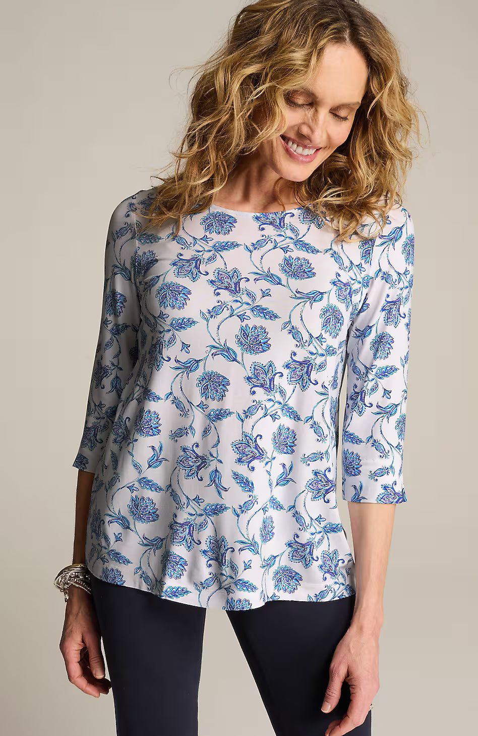 Wearever Ballet-Sleeve Crew-Neck Top