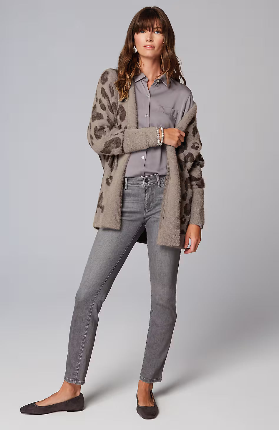 Leopard-Pattern Cardi
