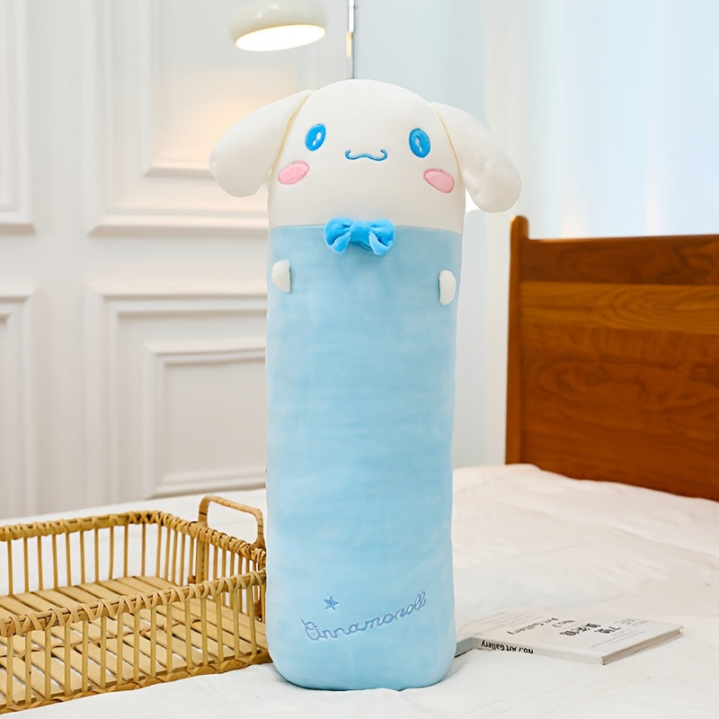 Oreiller en Peluche Cylindrique Mignon de Sanrio, Grand Coussin Douillet pour Chambre à Coucher, Oreiller Décoratif Adapté au Bureau et au Repos à la Maison