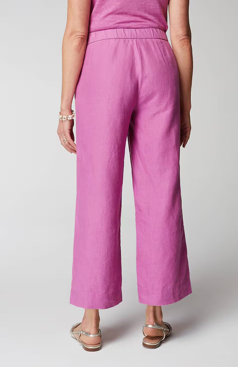 Easy Linen Wide-Leg Crops