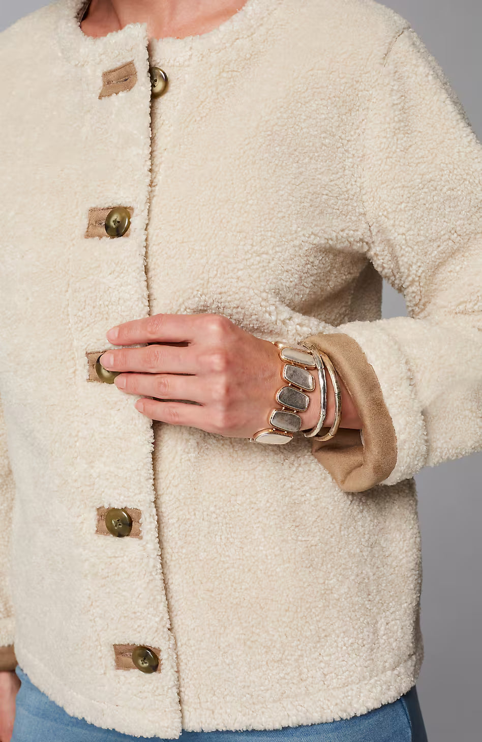 Pure Jill Reversible Teddy Jacket