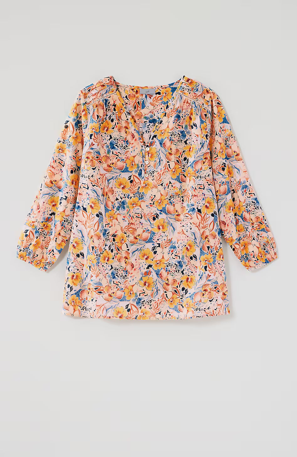 Pintucked Cotton Voile Top