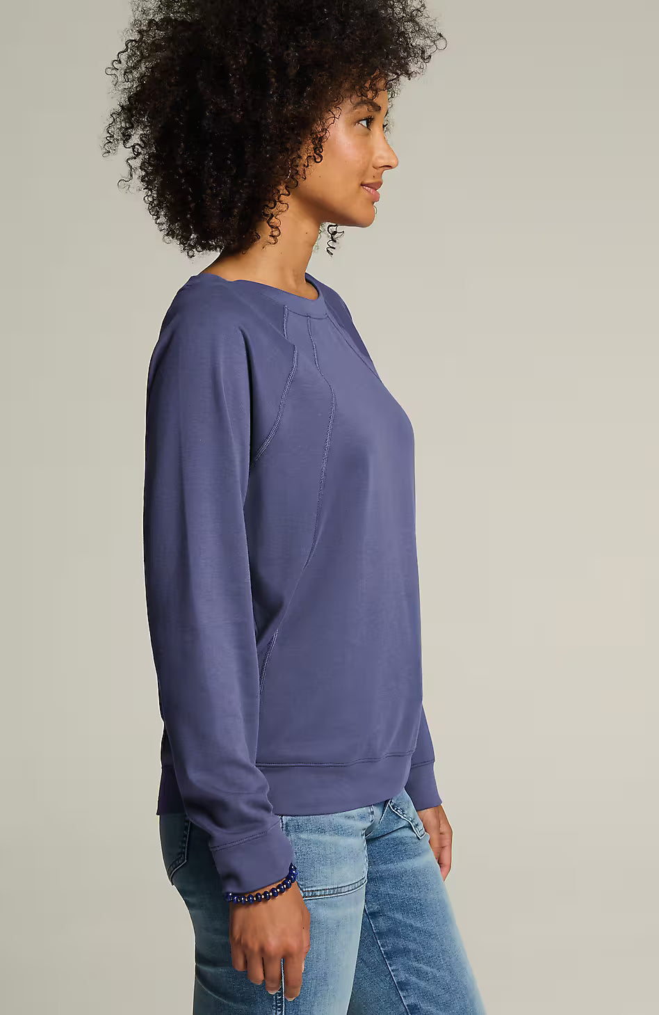 Brushed Soft-Luxe Seamed Top
