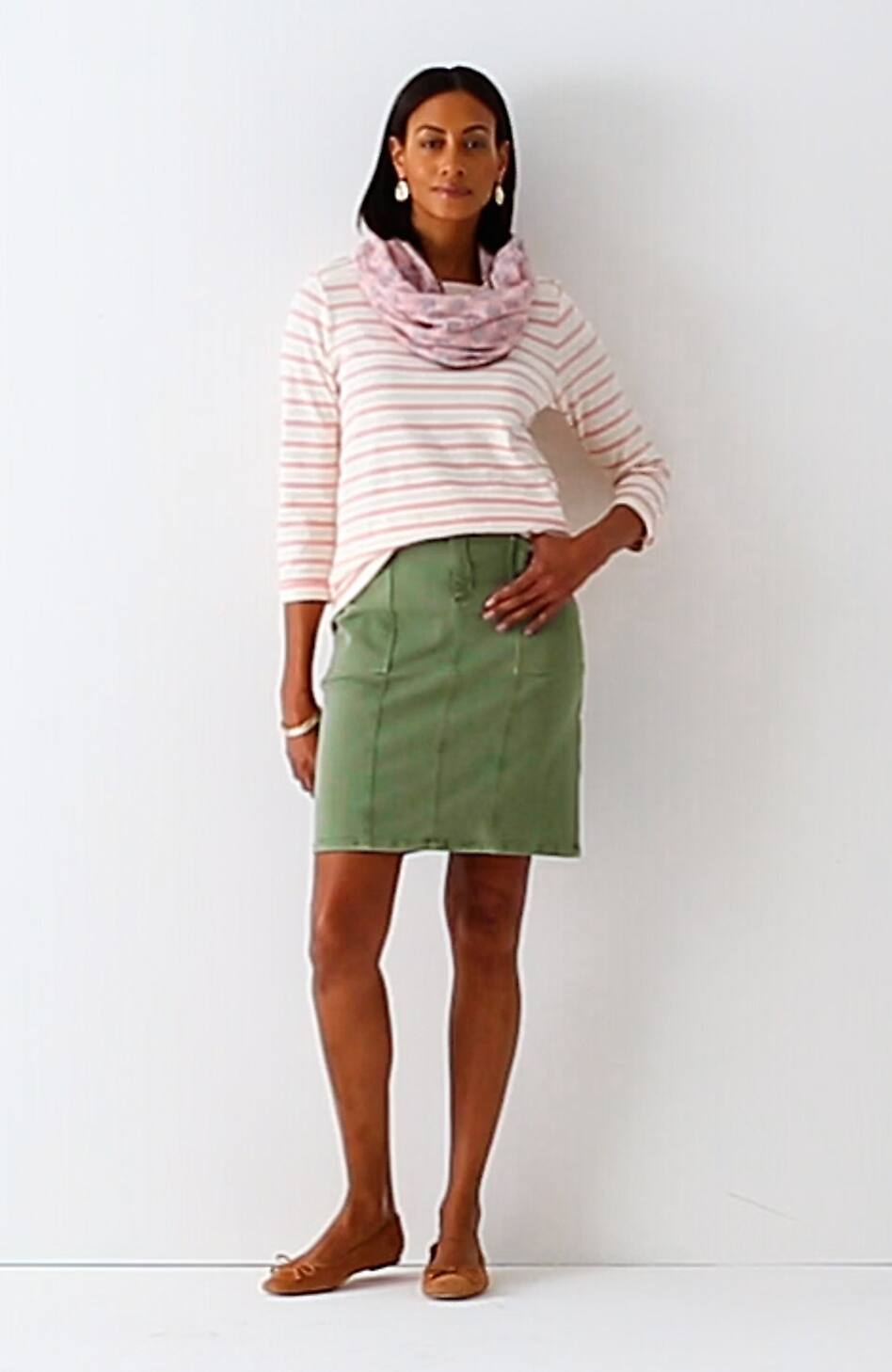 Denim Utility Skirt