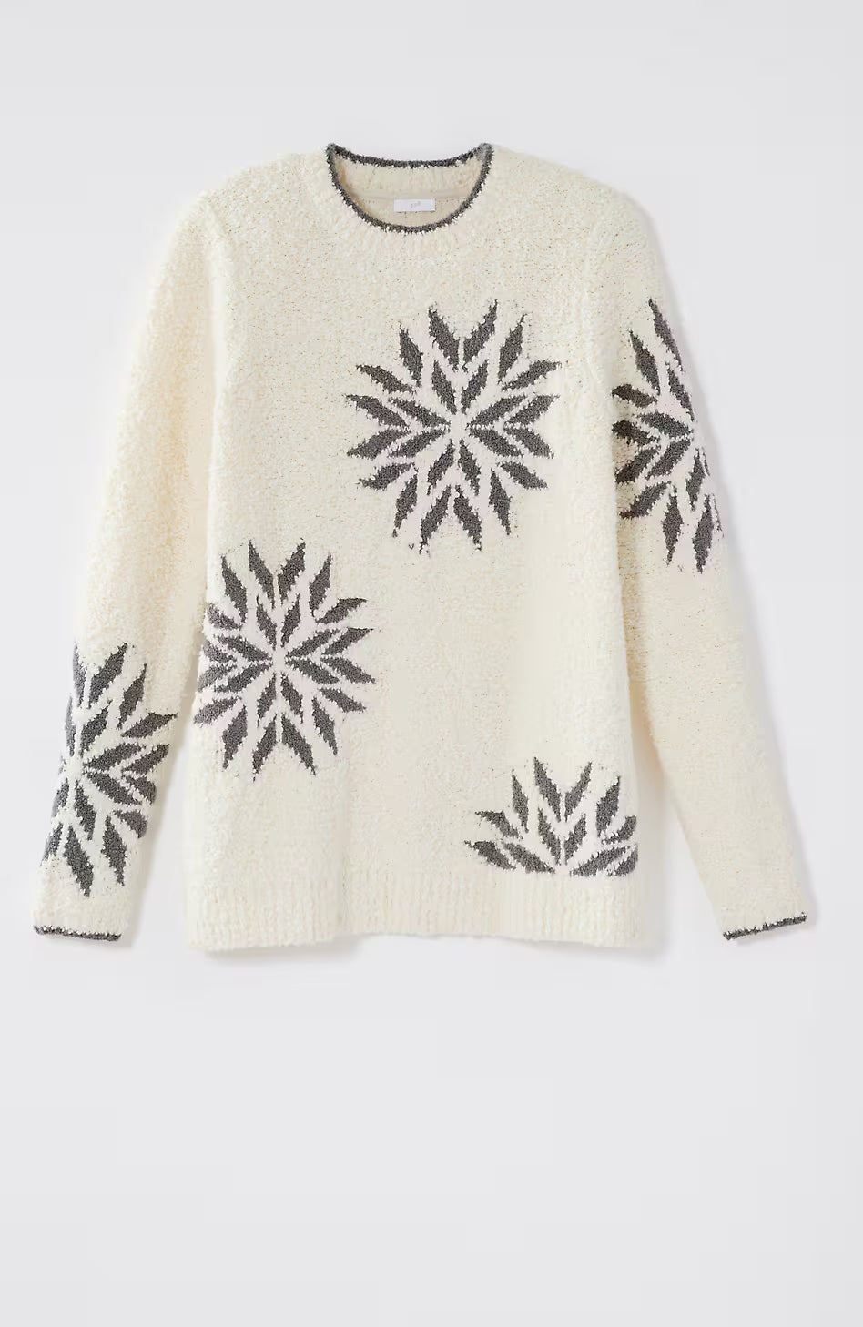 Intarsia Snowflake Sweater