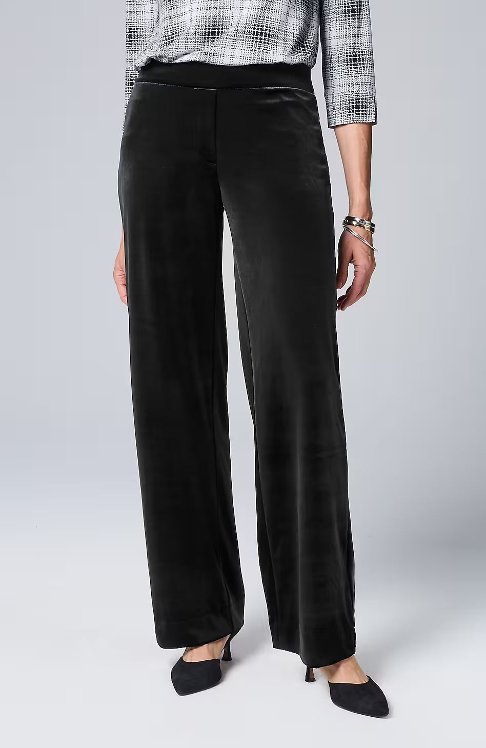 Wearever Velvet-Knit Straight-Leg Trousers