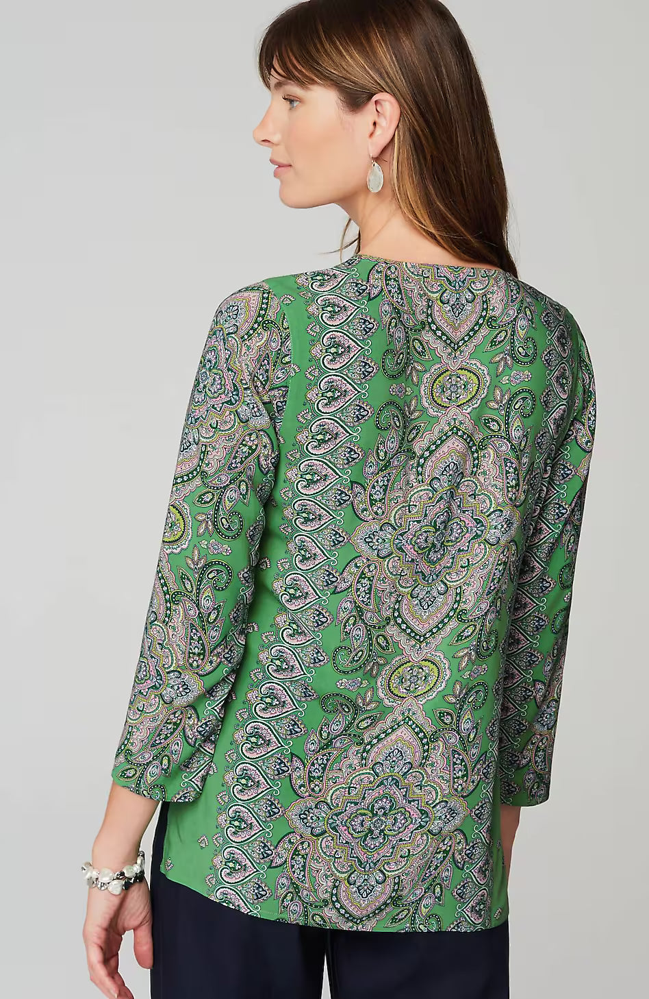 Placed-Paisley Top