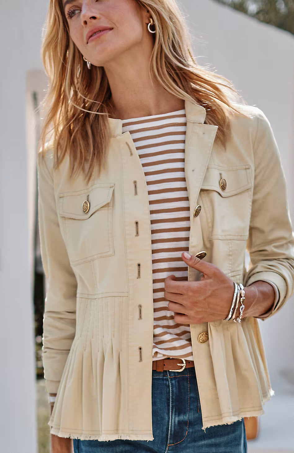Military Peplum Jacket