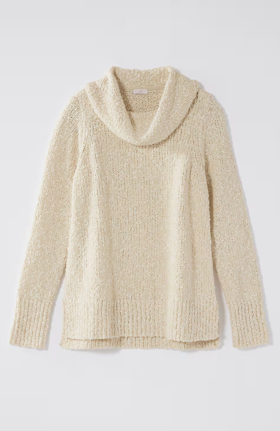 Textured Cowl-Neck Sweater