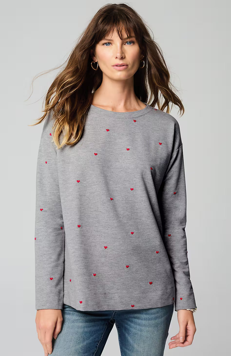 More Love Embroidered Sweatshirt