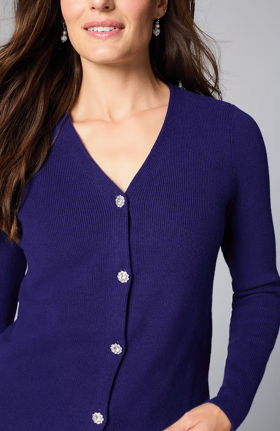 Bejeweled Textured Cardi