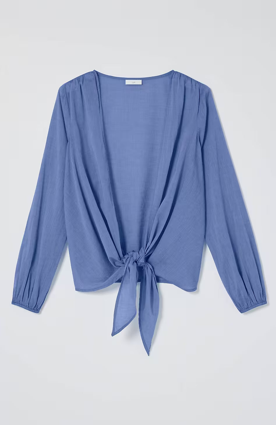 Voile Tie-Front Topper