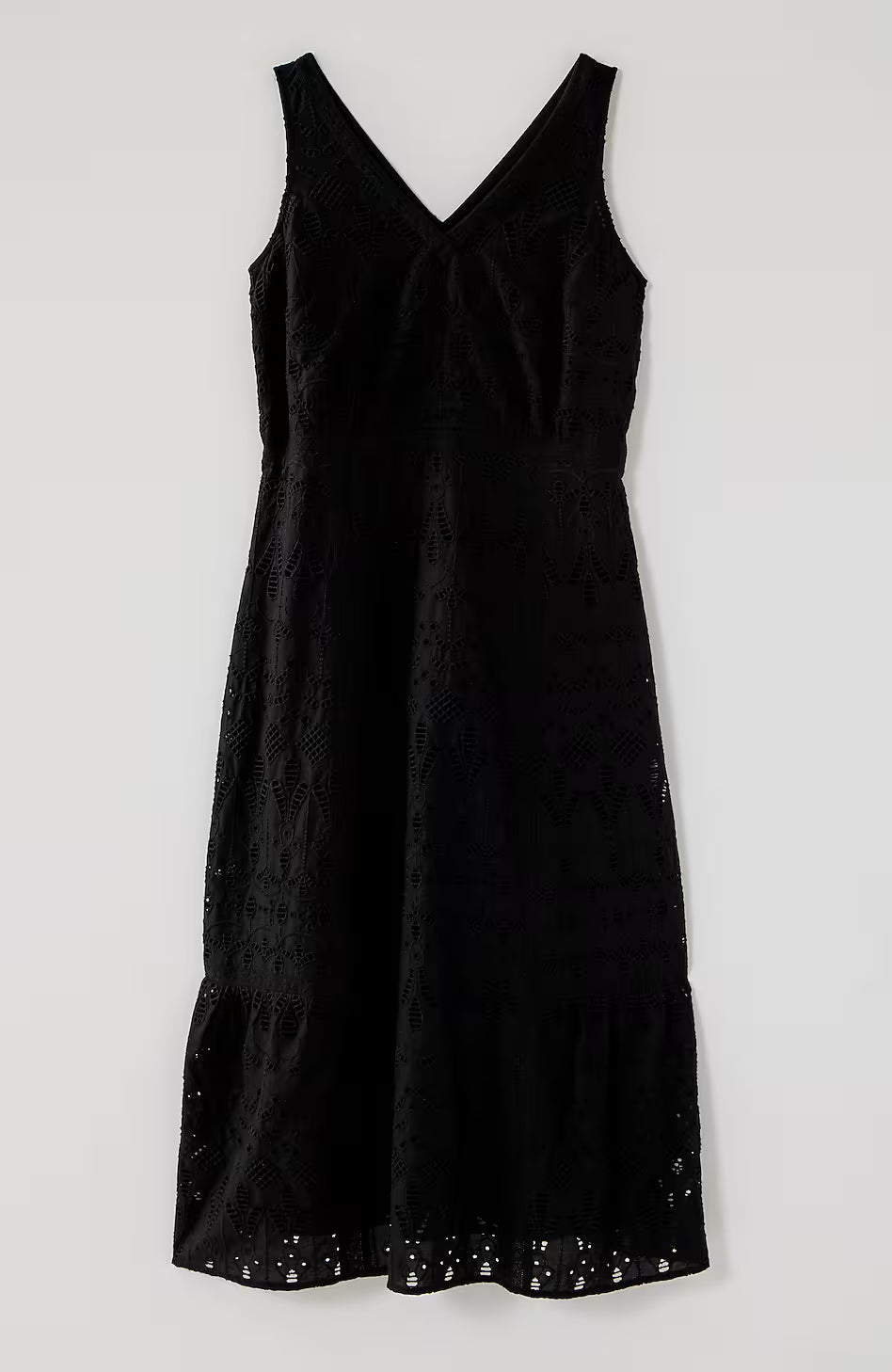 Eyelet Midi Swing Dress