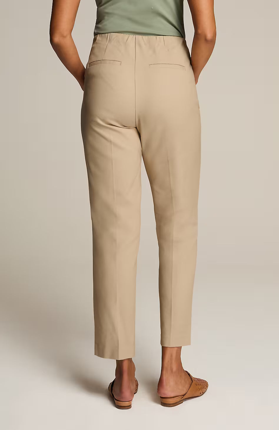 Curvy-Fit Versatile Cotton-Stretch Slim-Leg Pants