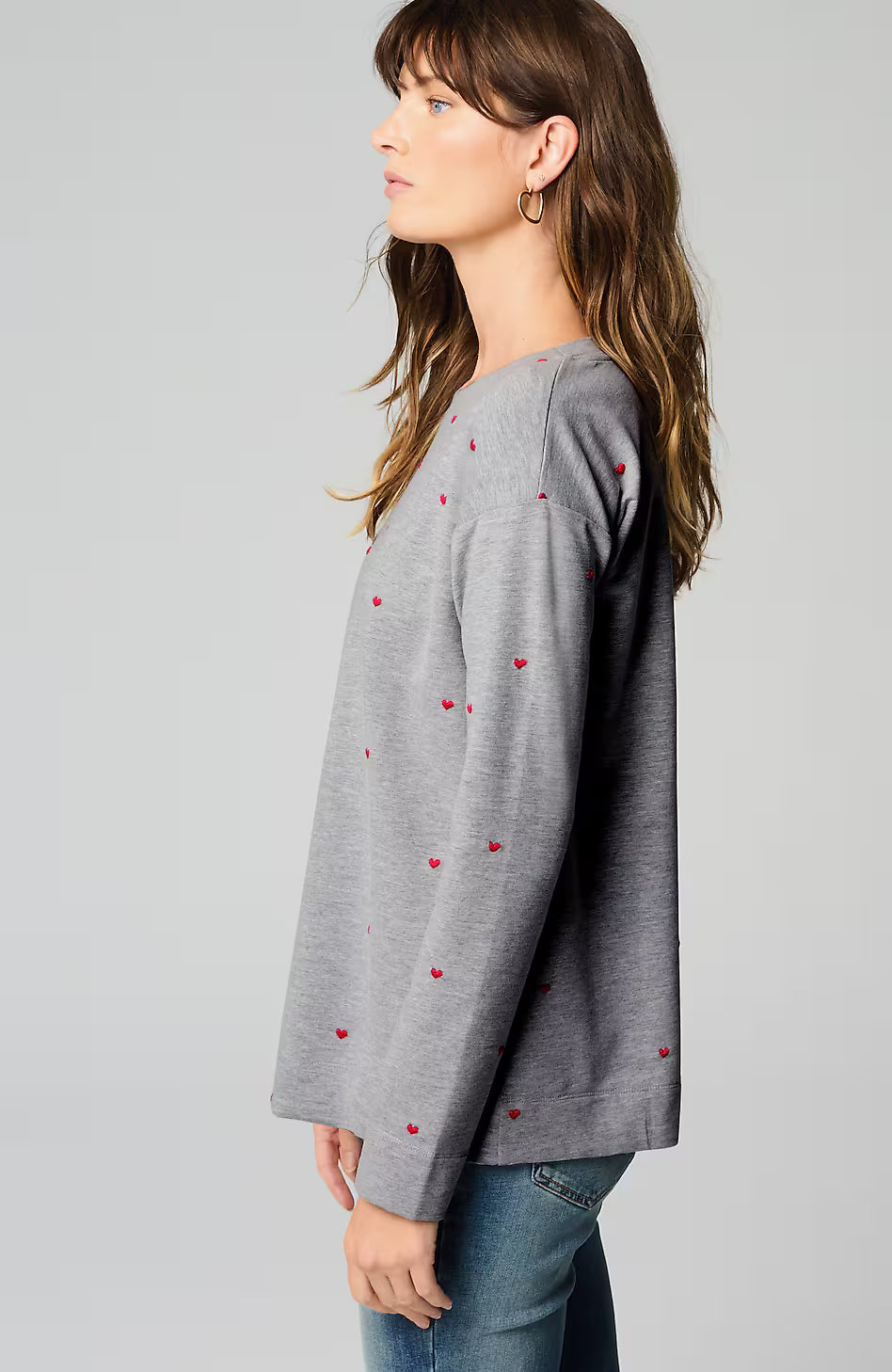 More Love Embroidered Sweatshirt