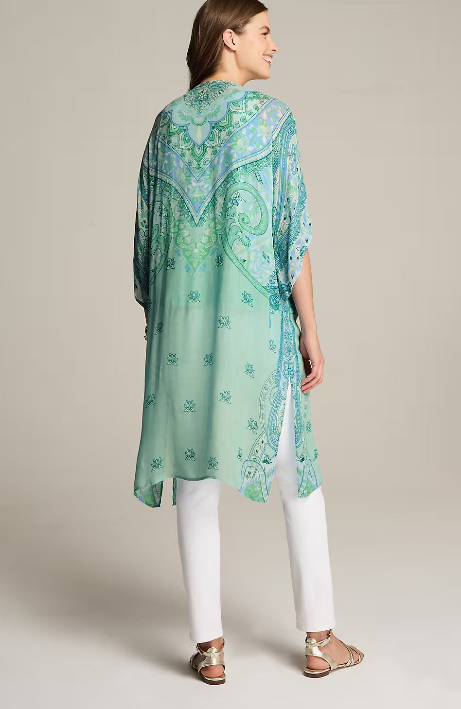 Placed Paisley Duster