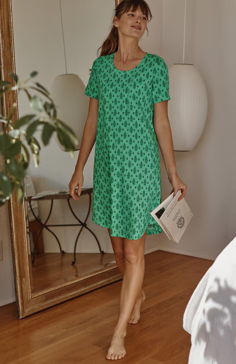 Sleep Ultrasoft Patch-Pocket Gown