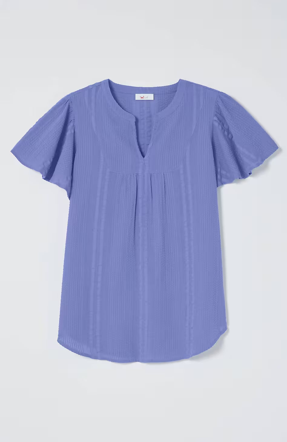 Geometrically Embroidered Textured Top