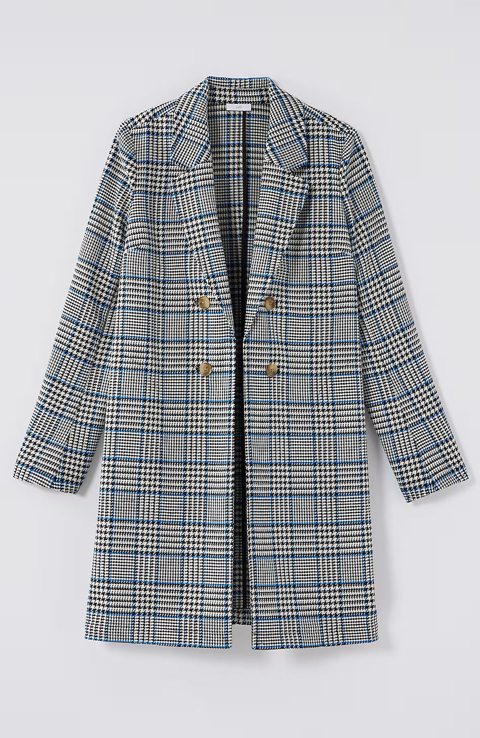 Long Plaid Duster Jacket