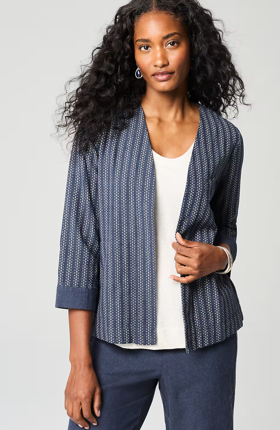 Pure Jill Cotton Dobby Jacket
