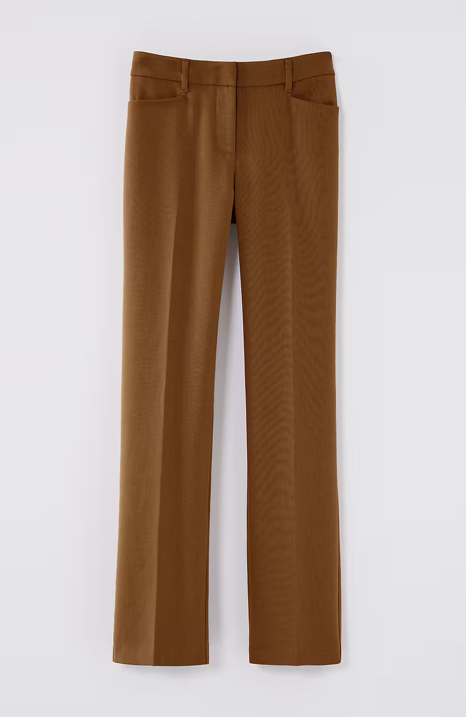 Angled-Pockets Straight-Leg Pants