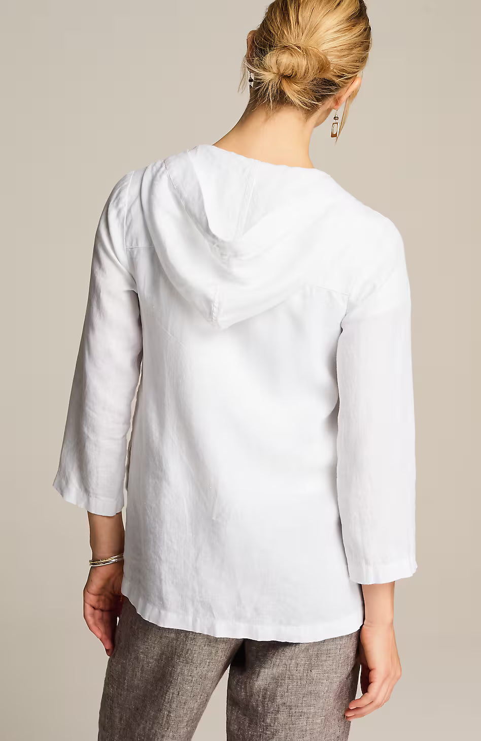 Pure Jill Linen Hooded Jacket
